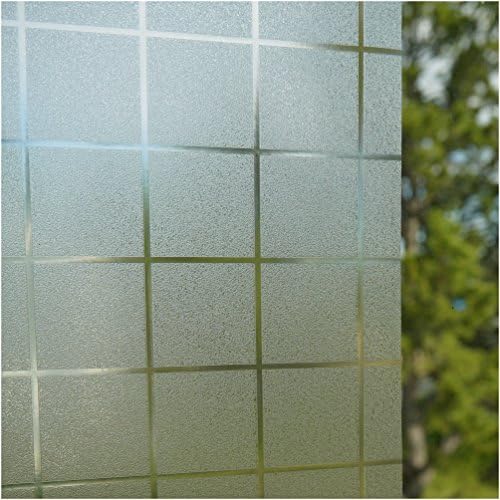 ATLIN Decorative Window Film – Enjoy Privacy and Daylight in your Home or Office - Easily Applies with Static – No Glue, so it Removes Without a Trace – Perfect for Renters! (17.7" x 78.7")
