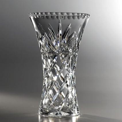 Royal Doulton Newbury Hollow Sided Vase 20cm Lead Crystal 20