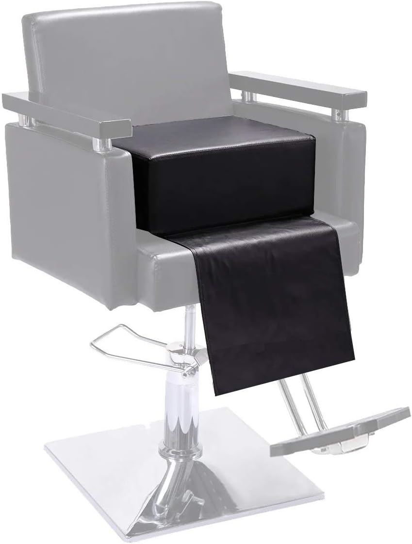 Salon Booster Seat Leather Cushion for Kids Child Hair Cutting Salon Spa Equipment Black: Kitchen & Dining