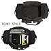 SUVOM Canvas Duffle Bag Leather Weekend Bag Carry On Travel Tote Duffel Weekender Luggage Oversized Holdalls Handbag for Men and Women with Padded Shoulder Strap(Black)