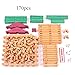 Wondertoys 170 Pieces Wood Logs Set Ages 3+, Classic Building Log Toys for Boy, Creative Construction Engineering Educational Gifts