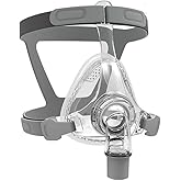 Full Face CPAP MASK, Includes Headgear, Cushion, Frame and Elbow/Swivel (M)