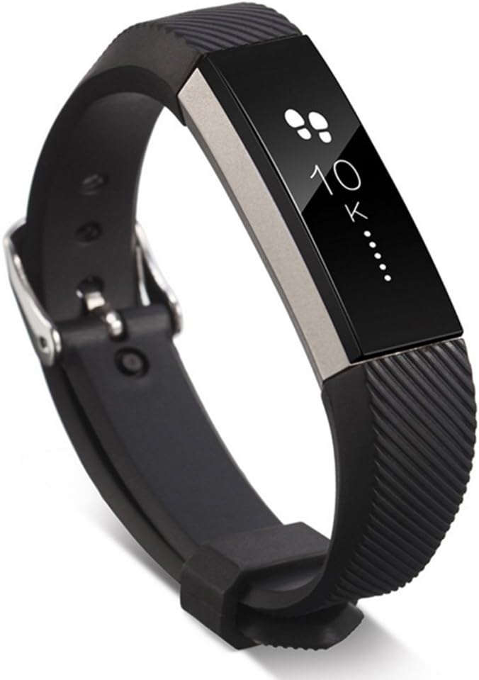 Fitbit Alta Strap and Alta HR Bands, YooGer Black Accessories Replacement Silicone Sport Watch Wristband for The Fitbit Alta and Alta HR Smartwatch
