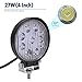LED LIight Bar YITAMOTOR 4PCS 4Inch 27W Round LED Work Light LED Pod Lights Spot Beam Off Road Driving Light Fog Light Waterproof Truck Car ATV SUV Boat 4WD ATV 12V, 2 Years Warrantythumb 1