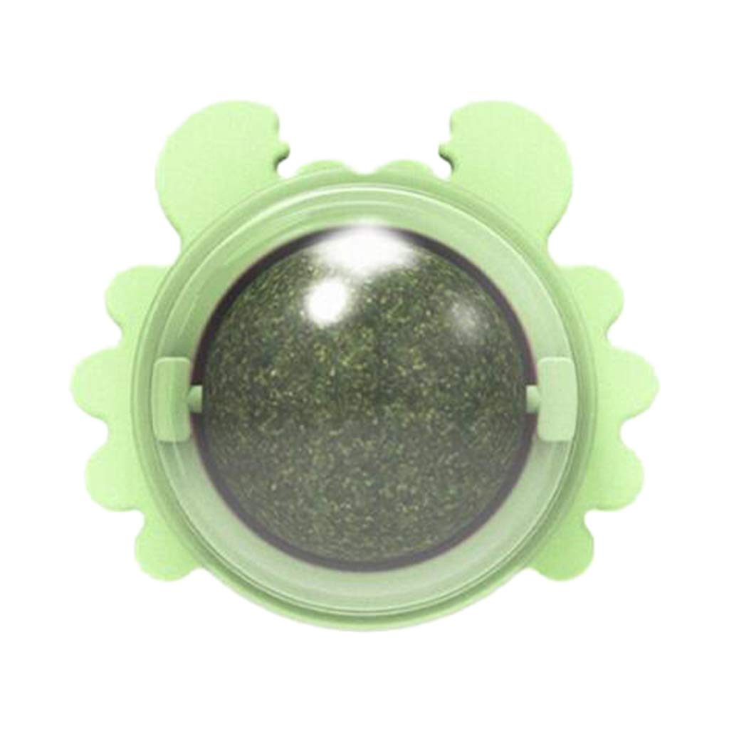 Awasa Catnip Ball Crab Cat Mint Catnip Toys Rotating Catnip Ball Molars Teeth Cleaning Cat Toys Green