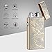 Kivors USB Rechargeable Windproof Flameless Electronic Double Pulse Arc Cigarette Lighter Belief Chinese Dragon Lighter