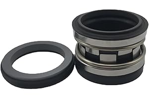 JOLAU Mechanical Seals 210 Series 10 12 14 16 18 20 22 24-100mm Mechanical Shaft Seal with Single Coil Spring for Water Pump Parts (Color : WC-WC-FKM, Size : 35mm)