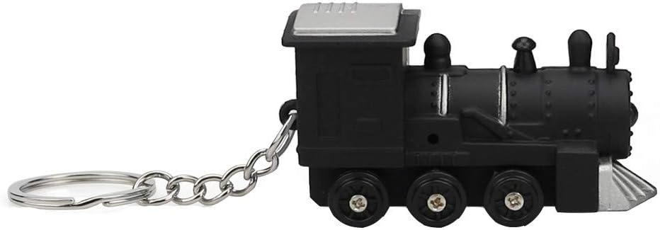 callm Cute Train Keychain with LED Light and Sound Keyfob Kids Toy Gift - Bag Purse Charm Key Chain - Fashion Accessory Gift