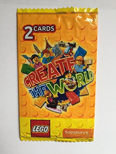 30 Lego Create the World Cards - 15 packs of 2 - Yellow Pack for Sainsbury's collectors album