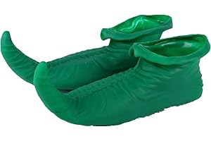 MizHome Women Teens Christmas Costume PVC Elf Shoes