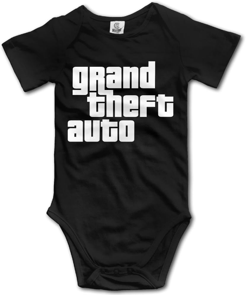 TLK Grand Theft Auto GTA Babys Bodysuit Outfits Black