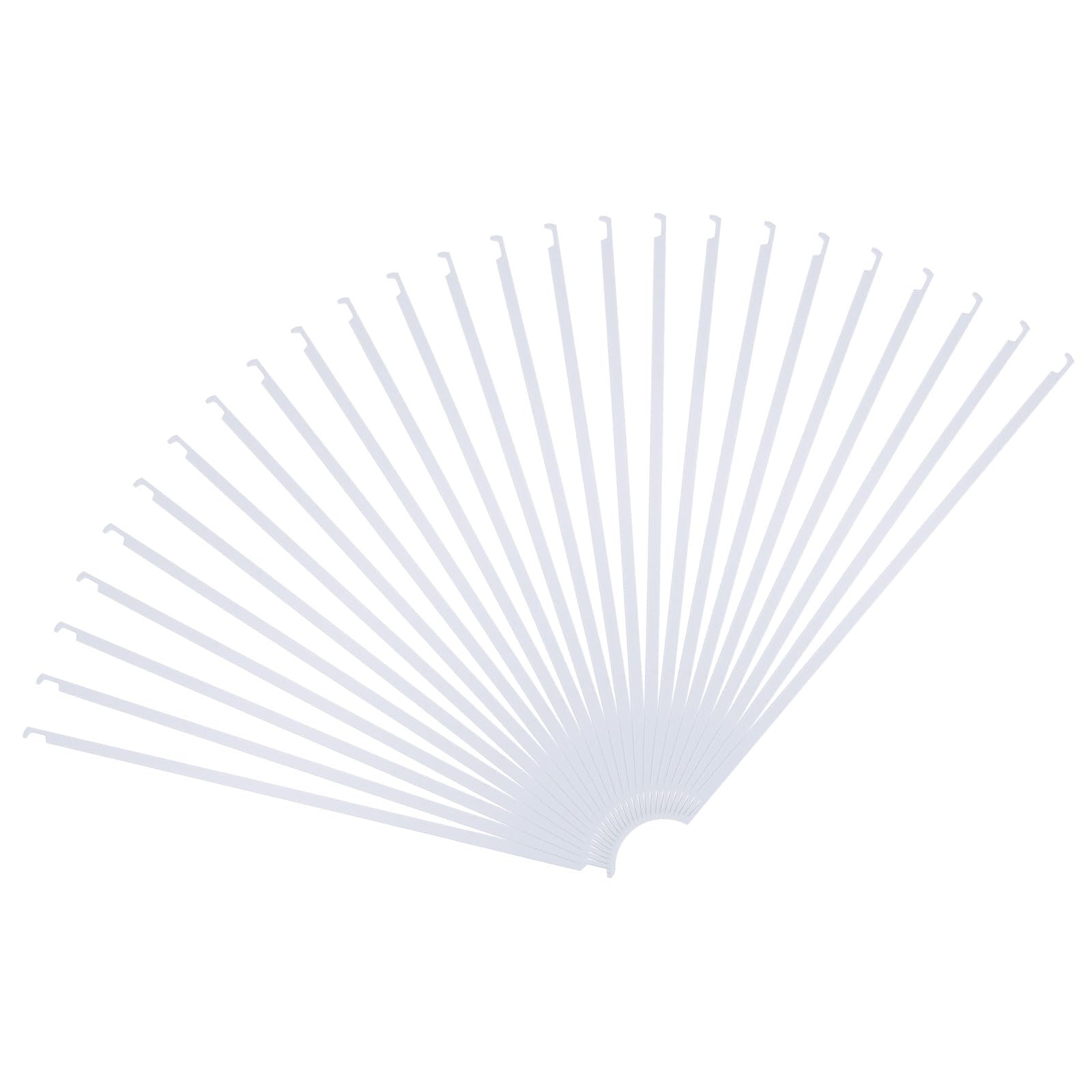 PATIKIL 50pcs Hanging File Folder Metal Bars Rods, 12.8 Inch Letter Size, Clear