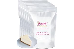 Yogurt Powder Factory New York Cheesecake Frozen Yogurt Mix – 4.4lb Bag Non-Gluten Low Fat Yogurt Powder for Soft Serve Machine – Delicious Ice Cream Mix Ideal for Desserts, Smoothies – Easy Preparation