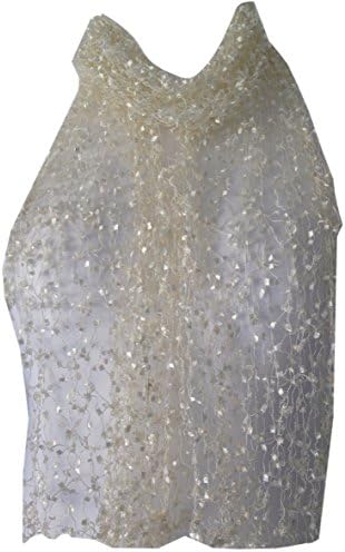 Purple Possum® Cream Ivory Cobweb Scarf Lace Style Wrap Shawl Ladies Lacy Wrap Wedding