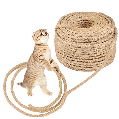 O'woda Cat Natural Sisal Rope for Cat Scratching Post Replacement