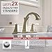 Delta Faucet Dryden Widespread Bathroom Faucet Brushed Nickel, Bathroom Faucet 3 Hole, Bathroom Sink Faucet, Metal Drain Assembly, Stainless 3551LF-SS
