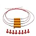 4PCS ARTR 50W 6ohm Load Resistors With Extra Long Wire 17.7 Inch- Fix LED Bulb Fast Hyper Flash Turn Signal Blink Error Code