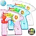 Bubble Machine Bubble Gun Shooter - 3 Pack Bubble Toy Blaster Blower for kids, Toddlers, Indoor and Outdoor with LED Flashing Lights, Sound-Free, No Batteries Needed ( 6 Pack Bubble solution Refill)