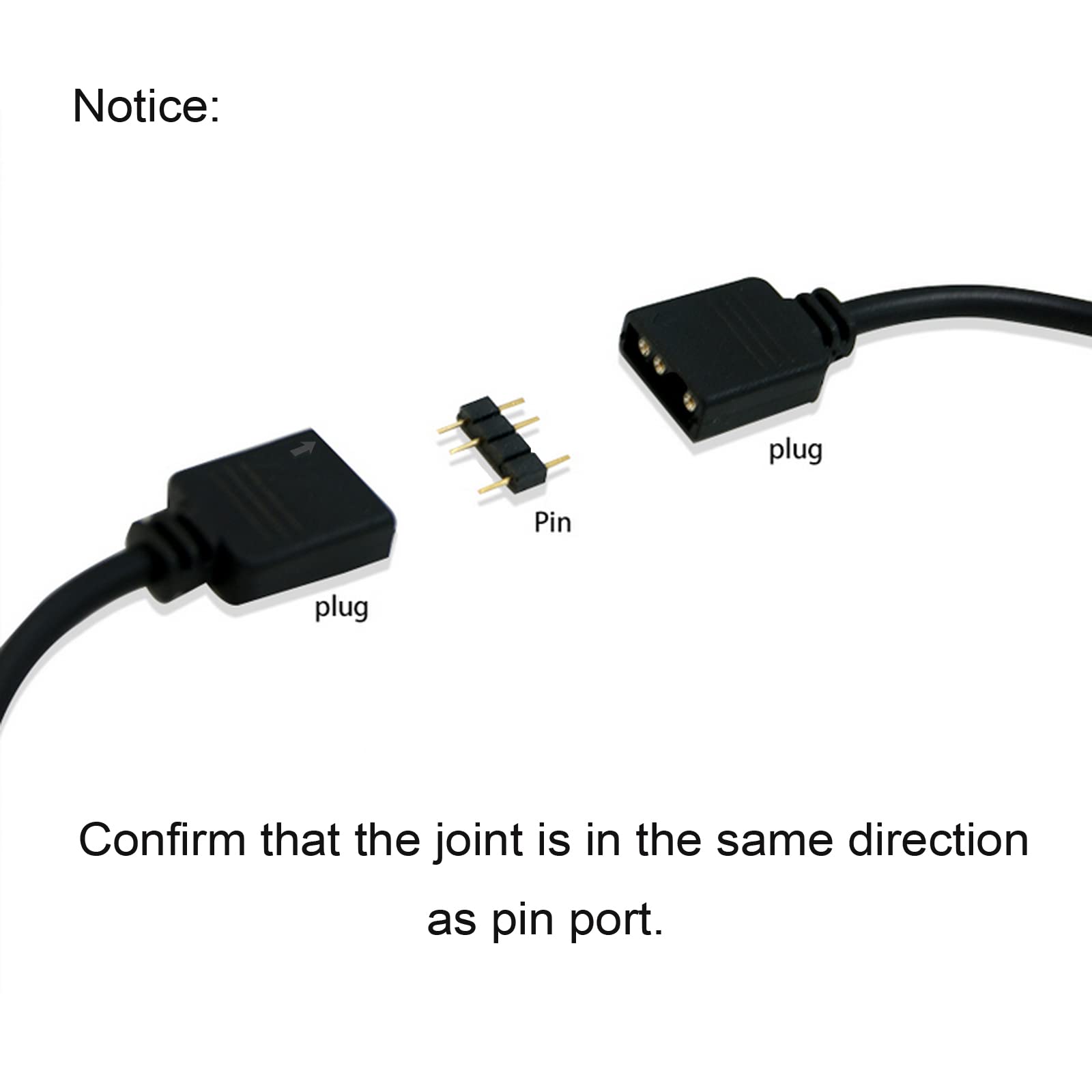 Mua ARGB Splitter Cable, 5V 3 Pin Addressable RGB Splitter Cable with 3 ...