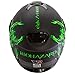 Bio-Hazard Matte Black Dual Visor Full Face Motorcycle Helmet DOT (M)