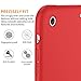 DTTO Mini Case for iPad Mini 3/2/1, (Not Compatible with Mini 5th Generation) Ultra Slim Lightweight Smart Case Trifold Cover Stand with Flexible Soft TPU Back [Auto Sleep/Wake],Red