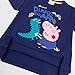 Coralup Little Boys Short Sleeve T-Shirt Tee Cotton Tops(3-4 Years, Navy)