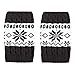 FAYBOX Women Short Knitted Christmas Leg Warmers Socks Boot Cuffs Snowflake DG