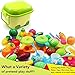 52-Piece Pretend Play Kitchen Toys & Food Set | In Beautiful Storage Container - Includes Kids Toy Dishes, Cutting Play Foods, Play Fruits & Play Vegetables, Mini Toy Stove Top, Play Kitchen Utensils