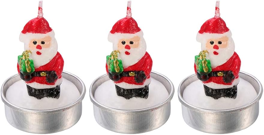Regali Di Natale Per Babbo.Bestoyard 3pcs Natale Candele Mini Simpatico Soprammobile Con Candele A Forma Di Babbo Natale Per Spa Home Christmas Party Vetrina Tavolo Decorazione Regali Amazon It Casa E Cucina