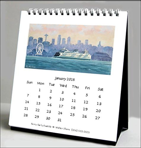 2018 Calendar Seattle WA