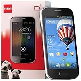 RCA M1 Unlocked Cell Phone, Dual Sim, 5Mp Camera, Android 4.4, 1.3Ghz (Black)