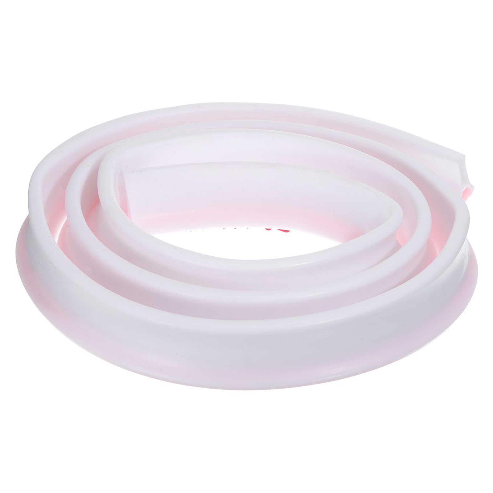 DTGN 98"x1.2"x2" (LxWxH) Collapsible Shower Barrier Stopper - 1 Pack - Good for Bathroom Kitchen - L Shape Water Splash Guard Blocker - White