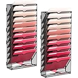SUPEASY 2 Pack 11-Tier Hanging Wall File Organizer
