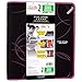 Five Star Zipper Binder, 2 Inch 3 Ring Binder, Xpanz Expandable with Interior Pockets, Berry Circles (73230)