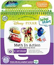 LeapFrog LeapStart 3D Disney Pixar Pals Math in Action Book, Great Gift For Kids, Toddlers, Toy for Boys and G