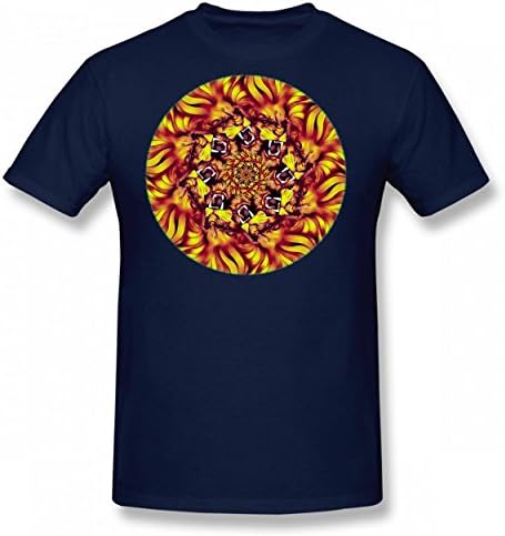 DMDSLH Lion King Jungle Fun Tshirt Cool Print T-Shirts Valentine Day Men Tee Navy