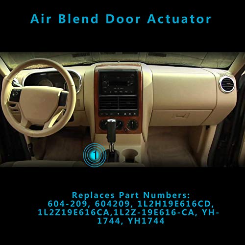 HVAC Blend Air Door Actuator Replaces# 1L2Z19E616CA YH1744 604209 604-209 for 2002-2010 Ford Explorer,2003-2006 Ford Expedition,2002-2010 Mercury Mountaineer Blend Door Motor (12 MONTHS WARRANTY) - Thumbnail 5
