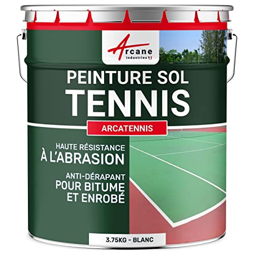 Rutschfeste Tennisplatzfarbe - ARCATENNIS Weiß - 3.75 kg (7.5 m² in 2 schichten)