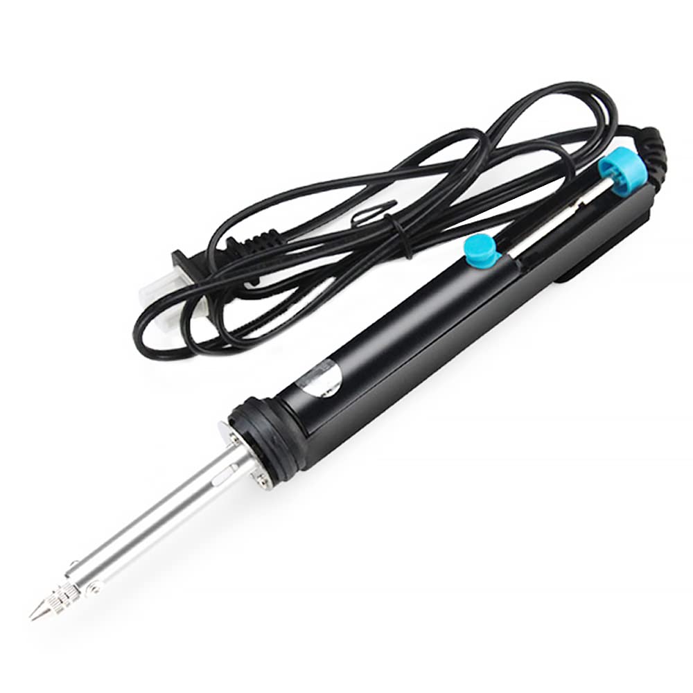 Desoldering Pump Solder Wick, Electric Desoldering Pump, Remover Tool Included 1PC Sucker Pump and 2PCS Desoldering Wick Braid Wire, 1.6m Length (Alumium Alloy Type)