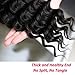 QTHAIR 10A Peruvian Virgin Hair Loose Deep Wave Human Hair 100% Unprocessed Peruvian Loose Deep Wave Virgin Hair Weave Natural Black Color Human Hair Bundles