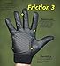 Friction Gloves - Ultimate Frisbee Gloves - Rubberized Palm & Fingers for Amazing Grip in All Conditions - Play Your Best in Any Weather