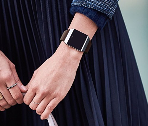 image for Fitbit Ionic Band Leather - V-Moro Fitbit Ionic Genuine Leather Band S