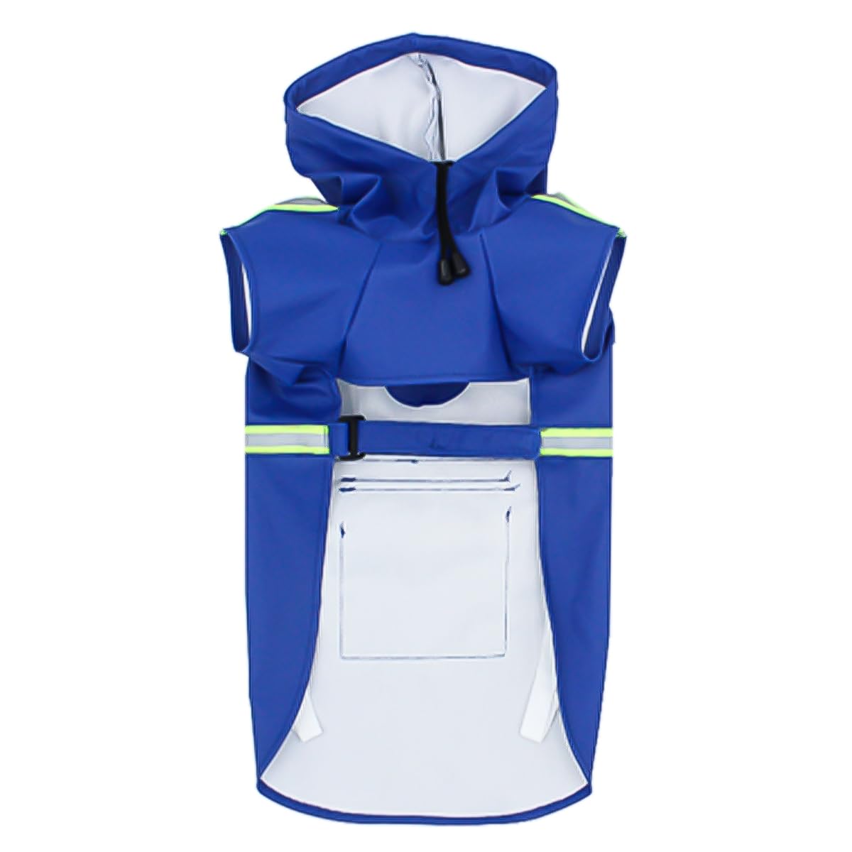 Namvo Dog Raincoat, Blue, Small/Medium, Waterproof, Reflective Strips, Adjustable Hood & Strap, Machine Washable