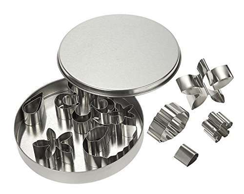 12 piece set stainless steel fondant cookie cutters / sugarpaste …