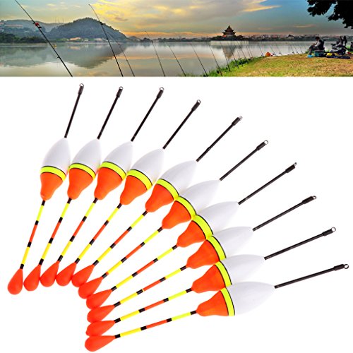 JSMH 4# 3,0 g 10 Stück/Set Karpfenangeln Posen Kits Bobber Stick Fischzubehör Vertikale Angelpose – Bild 3