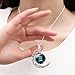 Popular Gemini Moon Star Pendant Alloy Chain Necklace for Women Girls Choker