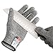 Pictek Cut Resistant Gloves, High Performance Level 5 Protection, Food Grade Cut Proof Gloves Knit Wrist Glove for Cutting and slicing, 1 pair (Large)