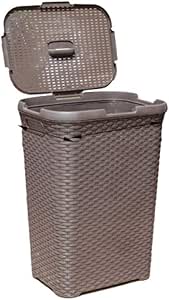 Cesto de la ropa Canasta de lavandería de ratán de plástico ultra