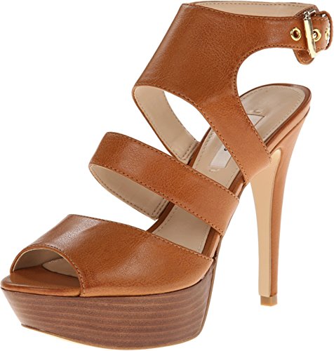 GUESS Women's Onani Tan Platform 6 M