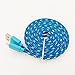 Lightning Cable,10FT Ultra Long Nylon Braided Charging Cable USB Cord Charger Compatible with iPhone 7/ 7Plus/ SE/ 6s/ 6 /6 Plus/ 6s Plus/ 5s/ 5c/ 5/ iPad Air/ Mini/ iPod Nano/ Touch (Blue)